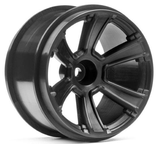 HPI Racing 115327 6-Shot MT Wheel Black (2pieces) Jumpshot MT Jumpshot ST - PowerHobby