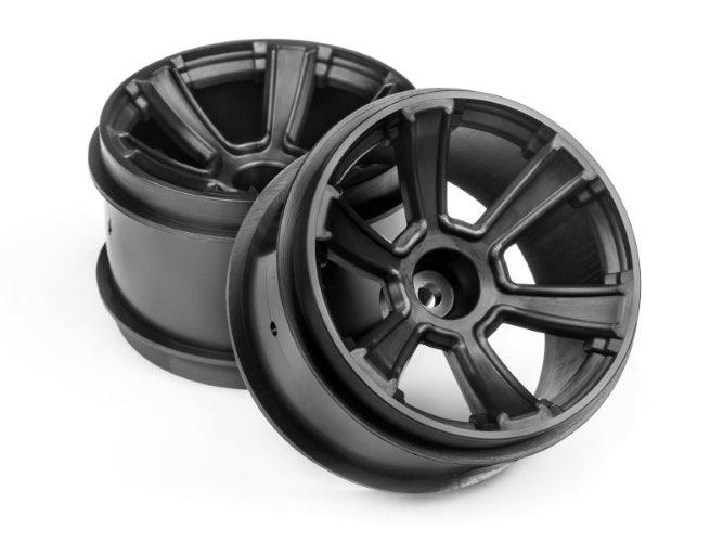 HPI Racing 115327 6-Shot MT Wheel Black (2pieces) Jumpshot MT Jumpshot ST - PowerHobby