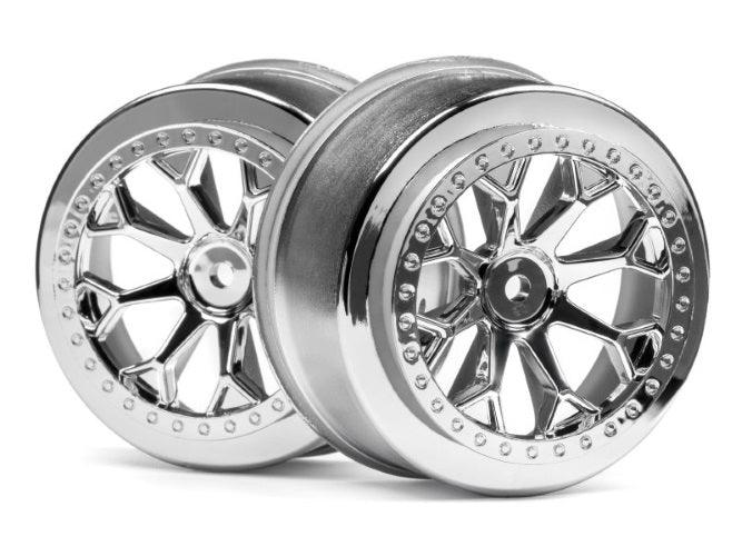 Hpi Racing 116739 8-Shot Wheel Chrome (2pieces) Jumpshot SC Blitz Blitz Flux - PowerHobby