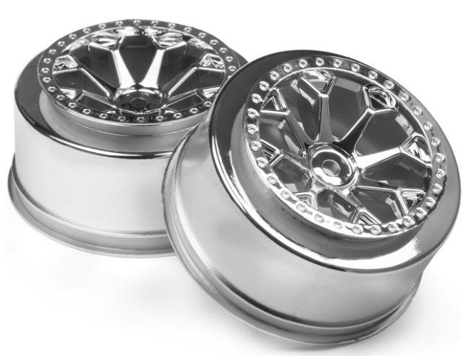 Hpi Racing 116739 8-Shot Wheel Chrome (2pieces) Jumpshot SC Blitz Blitz Flux - PowerHobby