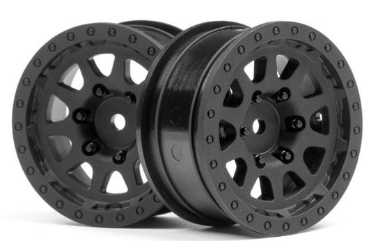 Hpi Racing 116840 CR-10 Wheel 1.9mm Black (2pieces) Venture Toyota Venture - PowerHobby