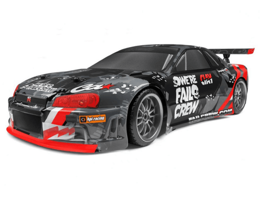 Hpi 120091 E10 Drift Fail Crew Nissan Skyline R34 GT-R w Battery / Charger RTR Car - PowerHobby