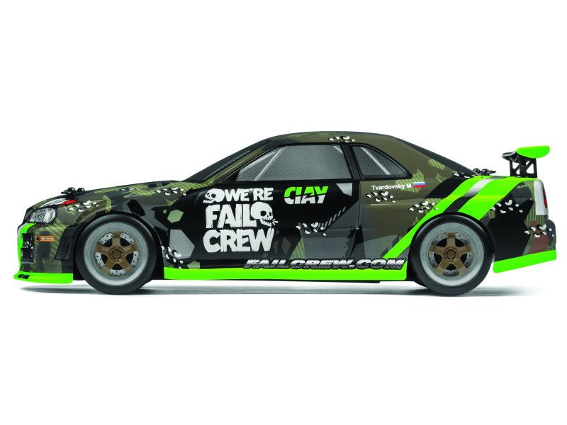 Hpi 120166 Fail Crew Nissan Skyline R34 GT-R Painted Body 150mm Micro RS4 - PowerHobby