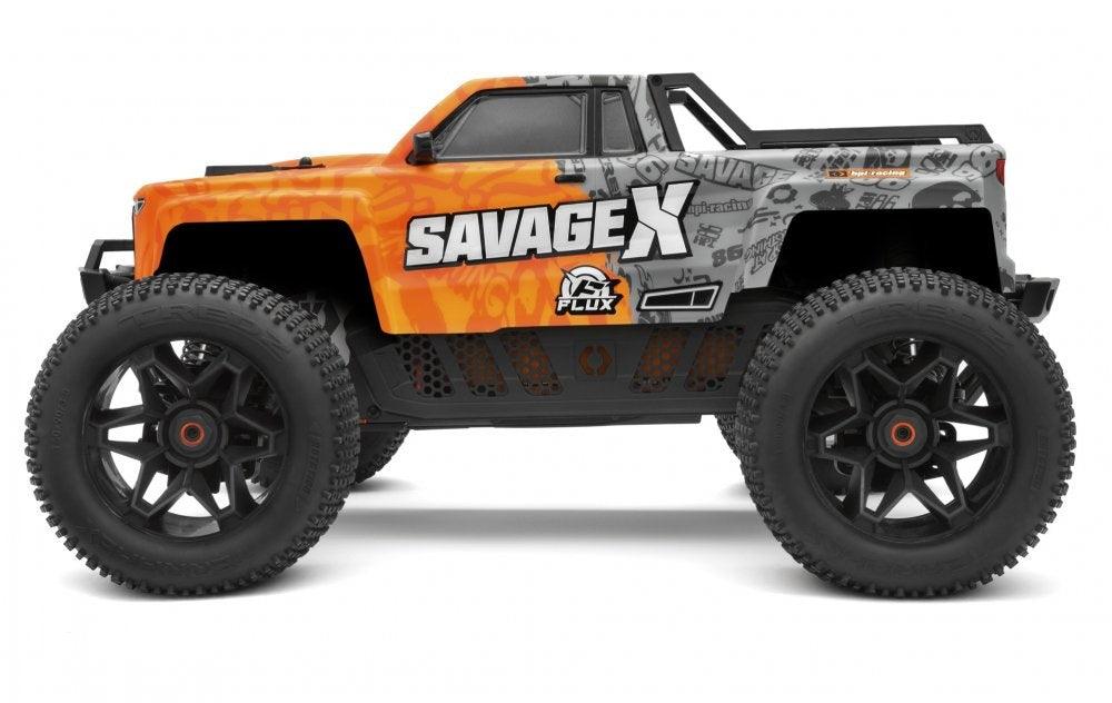 Hpi 160101 Savage X FLUX V2 1/8th 4WD Brushless Monster Truck - PowerHobby