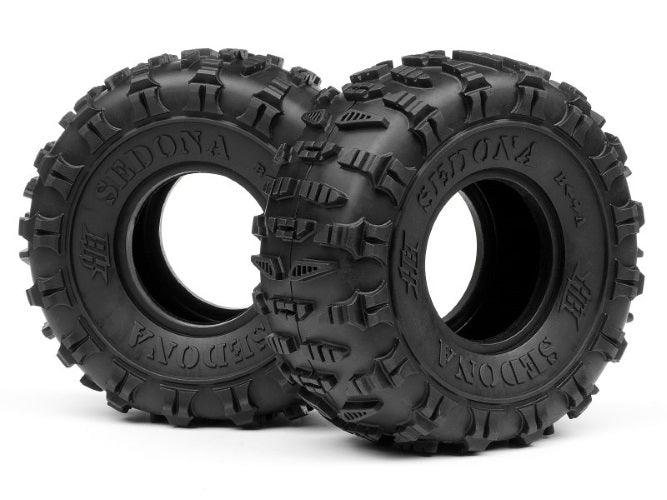 HPI 67918 HB Sedona Tire (White/2pieces) Crawler King 1973 Crawler King Ford - PowerHobby