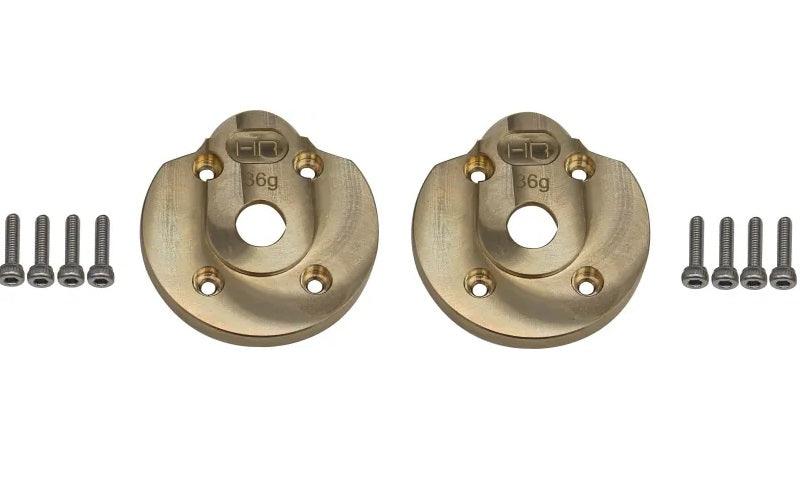 Hot Racing Brass Currie F9 Portal Steering Knuckle Caps For Capra 1.9 UTB - PowerHobby