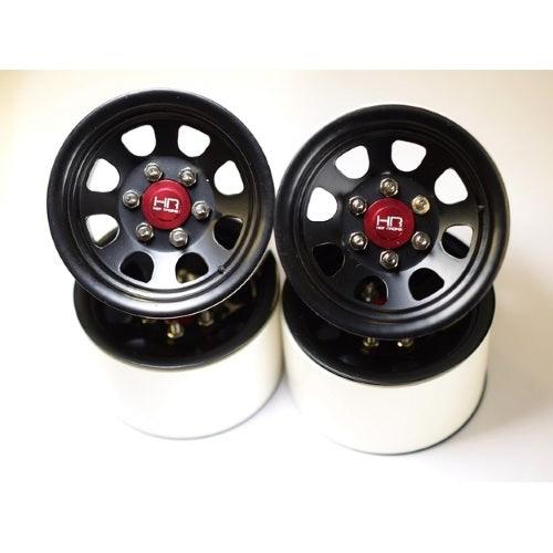 Hot Racing BLW22S01 Steel 2.2" Beadlock 6-Lug Wagon Wheels (4) w/ 12mm Hex - PowerHobby