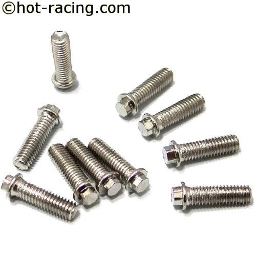 Hot Racing BLWS3H10 3X10mm Miniature Scale Hex Bolts Axial SCX10 II - PowerHobby