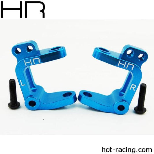 Hot Racing ECT1906 BLUE ALUMINUM CASTER BLOCKS 2WD Torment / Boost / Ruckus / Circuit - PowerHobby