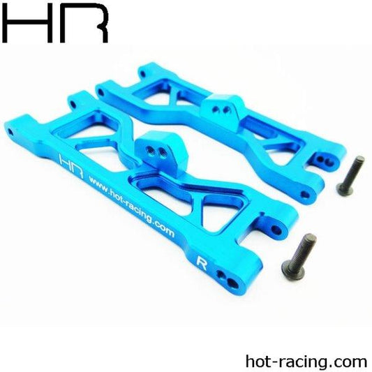 Hot Racing HRAECT5506 Blue Aluminum Front Arm Set ECX - PowerHobby