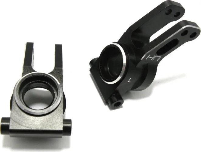 Hot Racing FVE2201 Aluminum Rear Hub Carriers Uprights Losi 5ive-T Mini Wrc - PowerHobby