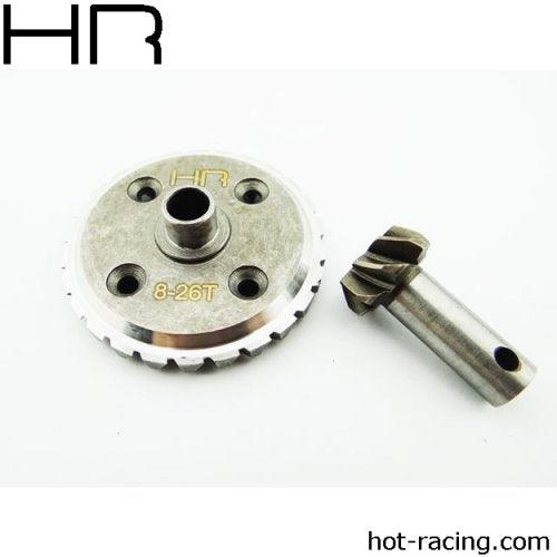 Hot Racing HRAHSF299X Hardened Steel Spiral Cut Ring & Pinion Gear Savage - PowerHobby