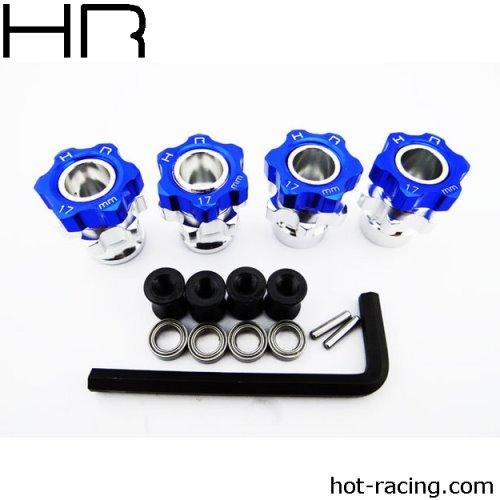Hot Racing HRAJT107W06 17mm Wide +5mm Wheel Hubs w/Bearings Traxxas Jato - PowerHobby