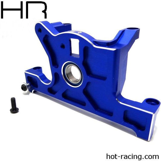 Hot Racing HRALCF38X06 ALUMINUM HD BEARING MOTOR MOUNT LCG Traxxas Slash - PowerHobby