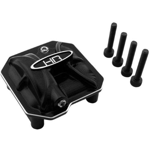 Hot Racing SCXT12C01 Black Aluminum AR44 Axle Diff Cover Axial SCX10 II - PowerHobby