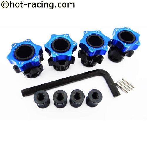 Hot Racing SLF117X06 Light Weight Splined 17mm Hubs (4) Slash / Stampede 4X4 - PowerHobby