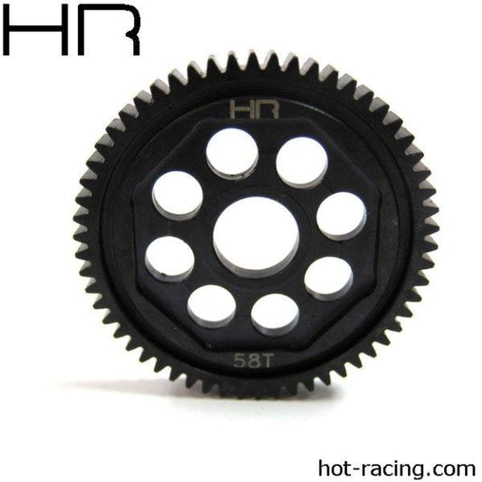 Hot Racing HRASOFE858 Hardened Steel Spur Gear 48P 58T Losi Mini 8ight - PowerHobby