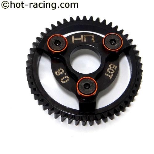 Hot Racing STE250 Orange 50T Steel Spur Gear Traxxas Slash / Rustler / Stampede - PowerHobby