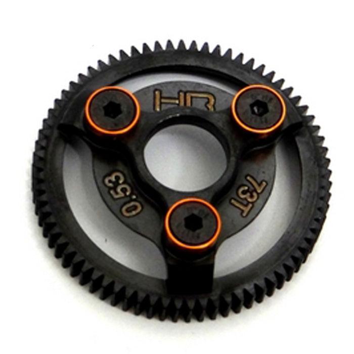 Hot Racing HRASTE873 STEEL 73 TOOTH 48P SPUR GEAR SLASH ORANGE Stampede - PowerHobby