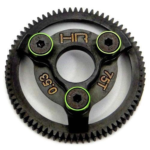 Hot Racing STE875 Tg Green Spur Gear 48P / 48Pitch 75T Traxxas Slash Bandit - PowerHobby