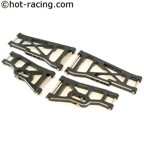 Hot Racing TE556M01 6061-T6 Aluminum Arm Set Traxxas Stampede 2WD / Rustler - PowerHobby