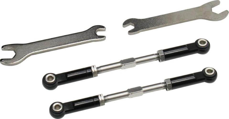 Hot Racing TTX5401 Aluminum mm Front Turnbuckles Black Losi 2WD 22S - PowerHobby