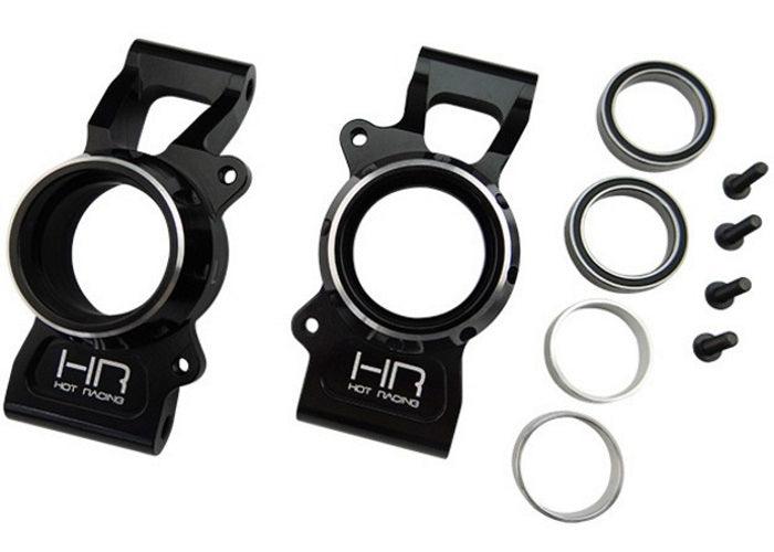 Hot Racing XMX2201 Aluminum Rear Knuckle Set (2) Black Traxxas X-Maxx - PowerHobby