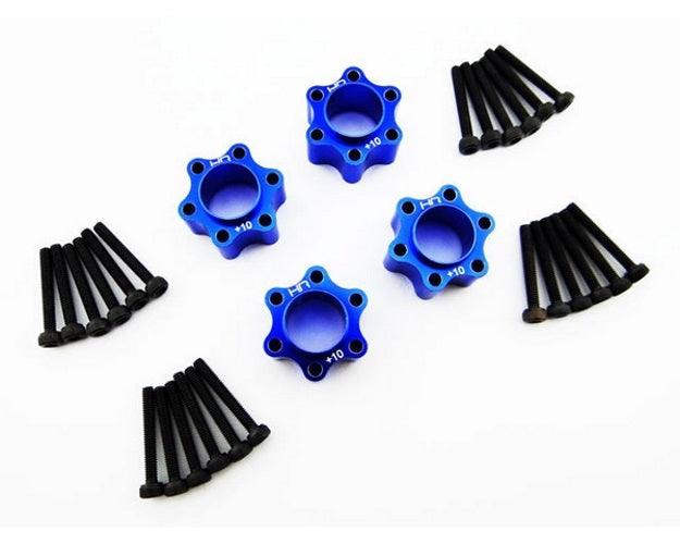 Hot Racing Four Wheel Extensions (10MM) For Six Screw Hub Wheel Axial Yeti - PowerHobby