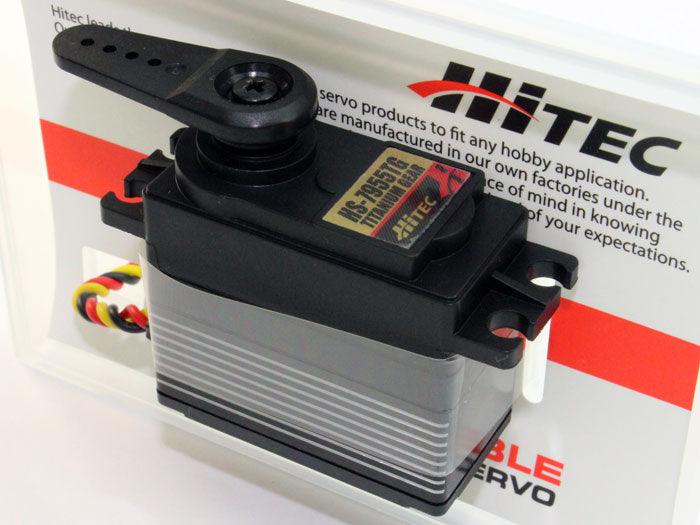 Hitec HS-7955TG High Torque Titanium Gear Coreless Servo - PowerHobby