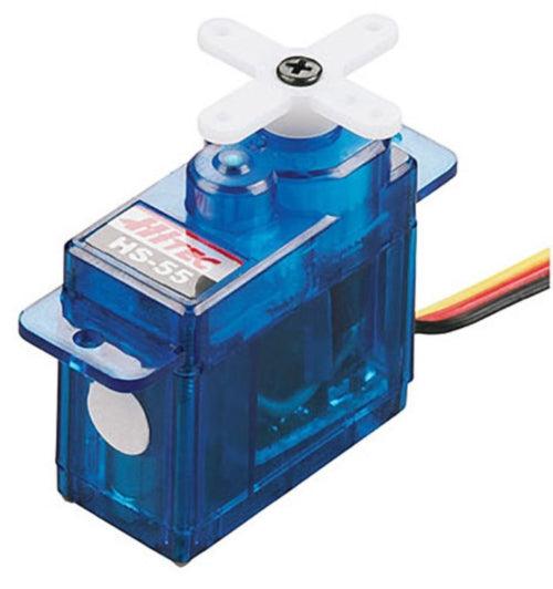 Hitec HS-55 Economy Feather Sub Micro Servo HS55 / 55 - PowerHobby