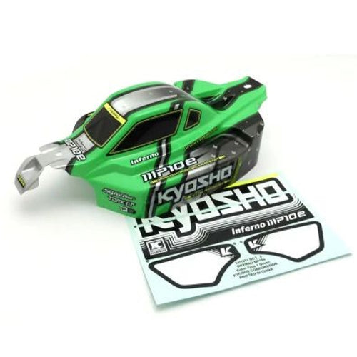 Kyosho IFB120GR INFERNO MP10e Decoration Body Set (Green) - PowerHobby