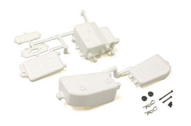 Kyosho IFF001WB Battery & Receiver Box Set (White/MP10/MP9) - PowerHobby