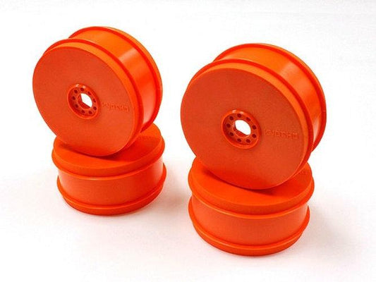 Kyosho IFH006KO Dish Wheels (4 /Fluorescent Orange) Inferno MP9 TKI4 - PowerHobby