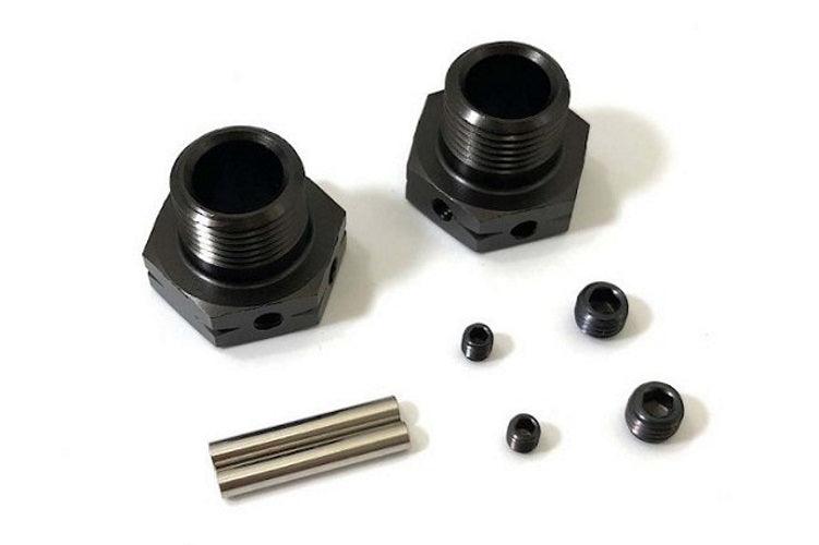 Kyosho IFW625W Wheel Hub (Wide/Gunmetal/2pcs/MP10) - PowerHobby