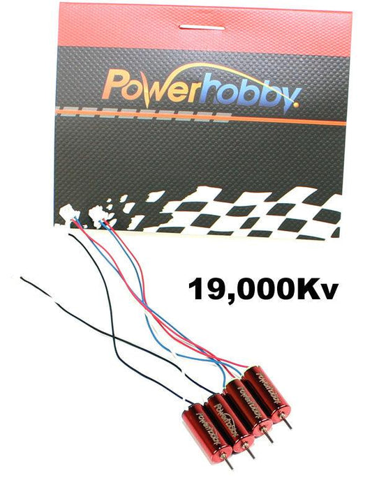 Powerhobby RX0615-19 19000kv Micro Brushed Motor Set RED - PowerHobby