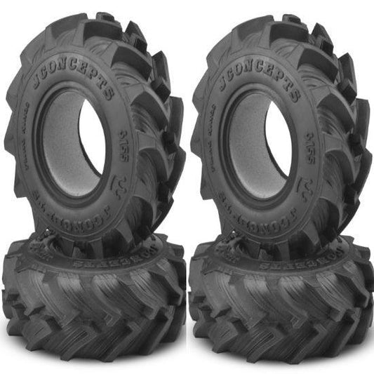 Jconcepts 3155-01 Fling King Mega Truck Tires 2.6" Soft Blue Compound (4) - PowerHobby