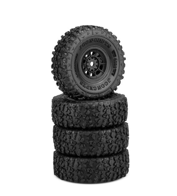 Jconcepts Landmines Tires Gold Compound Mounted Black (4) Axial SCX24 - PowerHobby