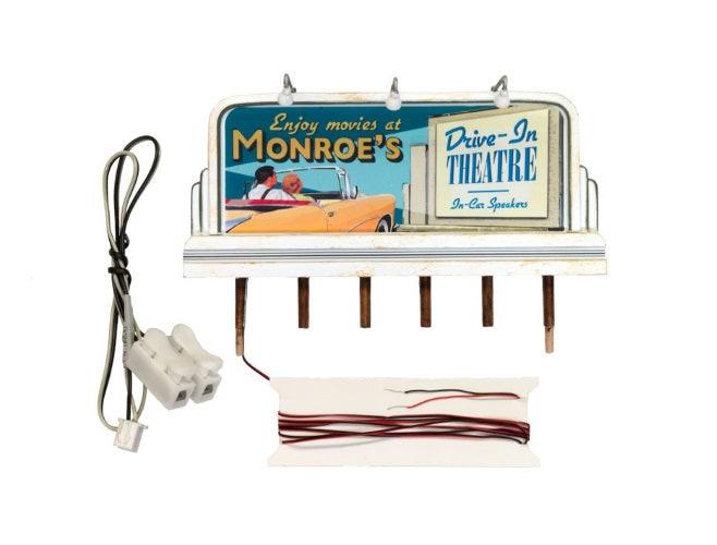 Woodland jp5794 HO Monroe's Drive-In Billboards - PowerHobby