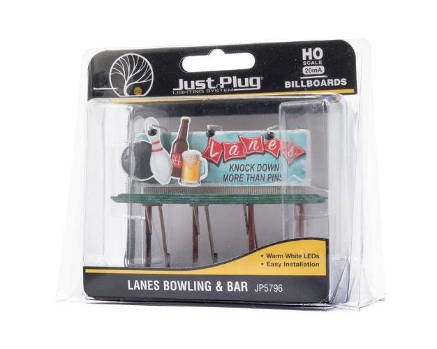 Woodland jp5796 HO Lanes Bowling & Bar Billboards - PowerHobby