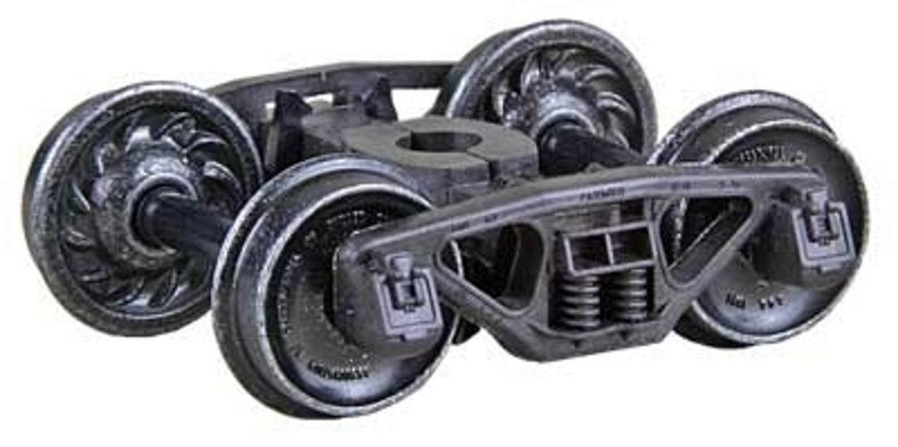 Kadee 1565 HO Scale 1565 Bettendorf 50-Ton Trucks w/33" Ribbed Black Wheels - PowerHobby