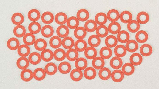 Kadee 208 Red Insulated Fiber Washers (48) - PowerHobby