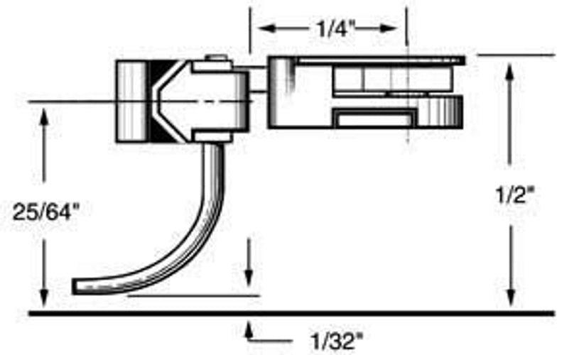 Kadee #35 HO Scale 30-Series Coupler short (1/4") Overset Shank (Two Pair) - PowerHobby