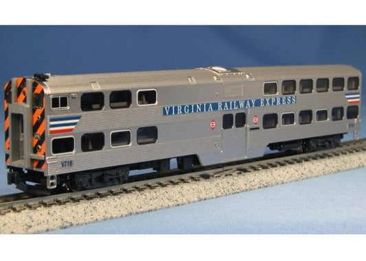 Kato 156-0947 N Gallery Bi-Level Cab-Coach Virginia Railway Express #V716 - PowerHobby