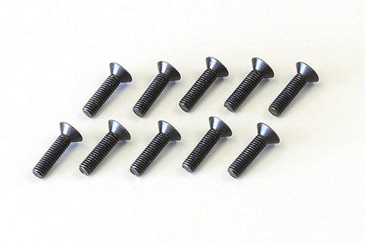 Kyosho 1-S33012H Flat Head Screw (Hex/M3x12/10pieces) - PowerHobby