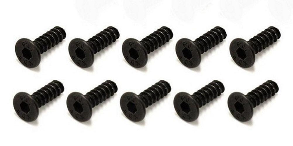 Kyosho 1-S33015TPH TP Flat Head Screw (Hex/M3x15/10pieces) - PowerHobby