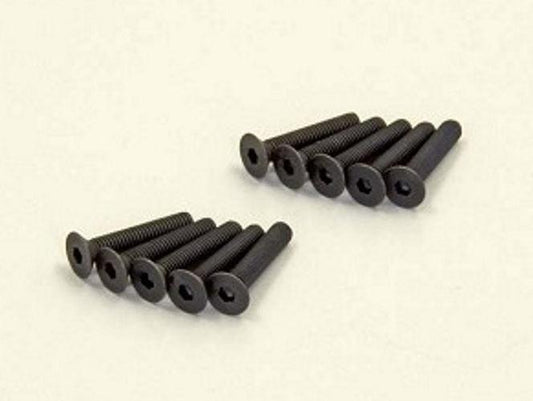 Kyosho 1-S33016H Flat Head Screw (M3x16) (Hex/10pieces) - PowerHobby