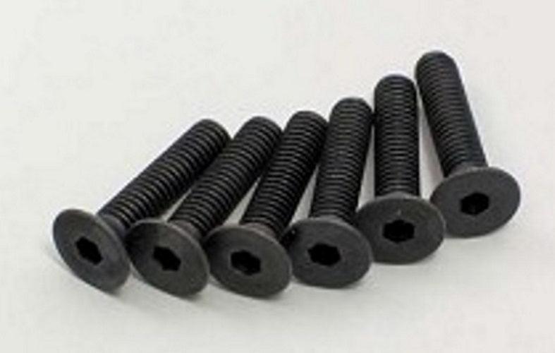 Kyosho 1-S34018H Flat Head Screw (Hex/M4x18/6pieces) - PowerHobby