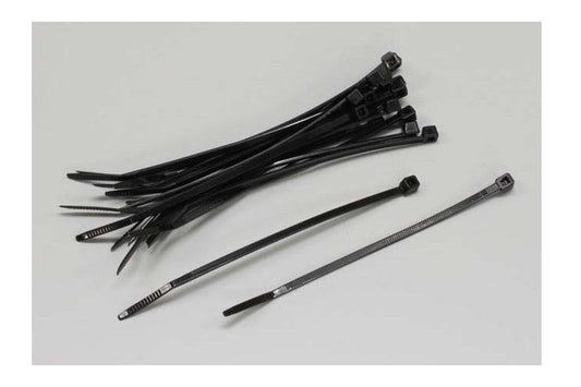 Kyosho 1700BK Black Short Zip Ties (18) Ultima / DBX / V-One RRR - PowerHobby