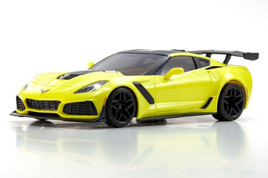 Kyosho Mini-Z ASC Chevrolet Corvette ZR1 Corvette Racing Yellow Body - PowerHobby