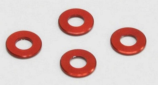 Kyosho 97042-075R Aluminum Color (3x6.5x0.75mm/Red) - PowerHobby